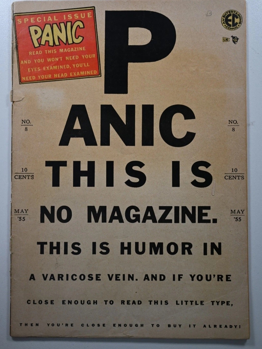 Panic #8 (EC Comics 1955) FR/GD Wally Wood, Jack Davis, Joe Orlando Pre-code Mad